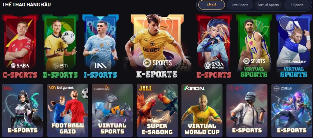 Cá cược thể thao VIn88 phong phú